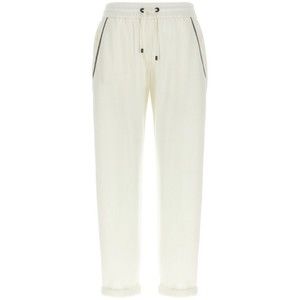 Brunello Cucinelli Drawstring Waist Trousers With Turn-Up Hem - NWT